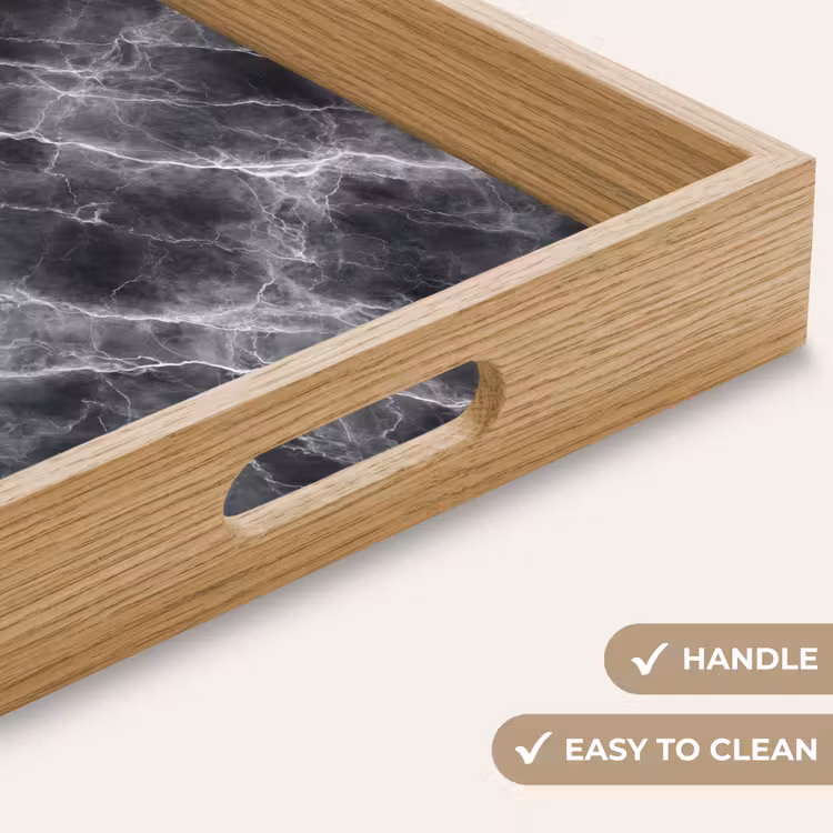 Tray - Dark gray - Lightning - Marble — 9