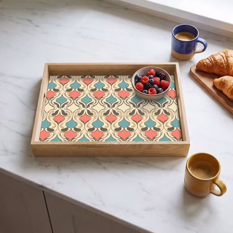 Tray - Baroque - Retro - Colorful — 3