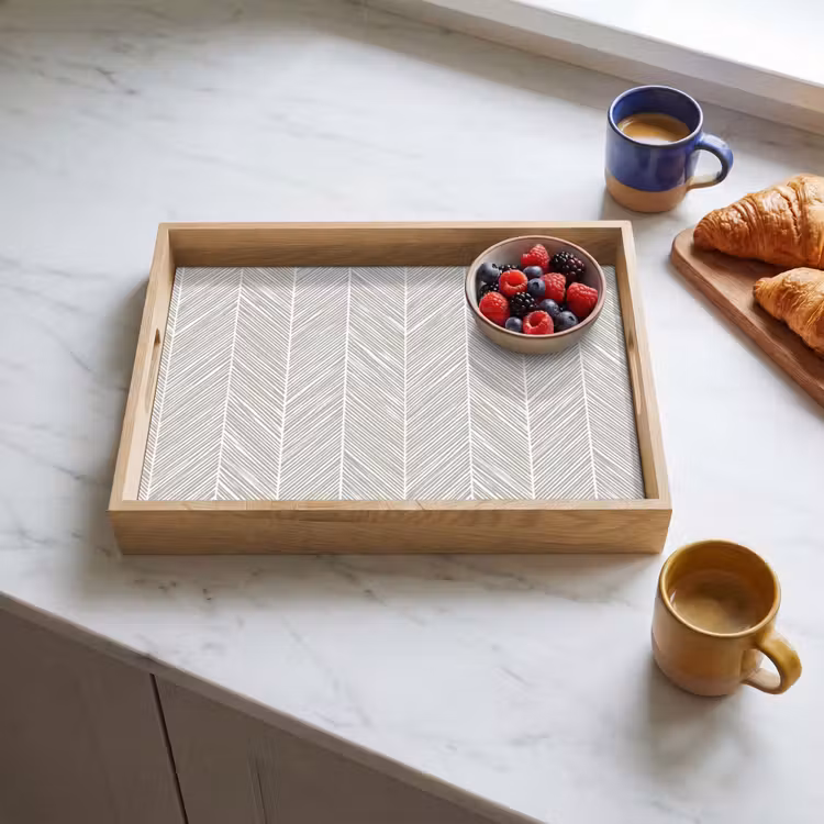 Tray - Classic - Herringbone - Gray — 3
