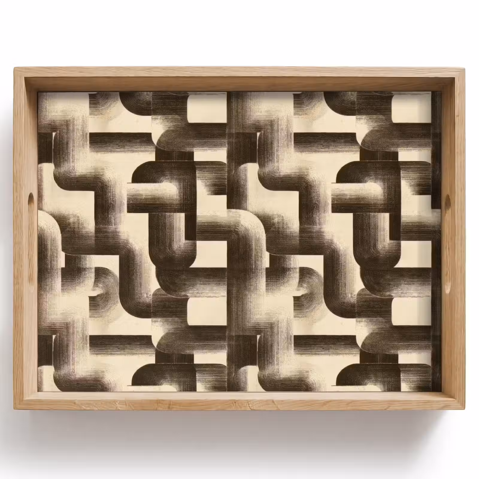 Tray - Abstract - Retro - Black — 1