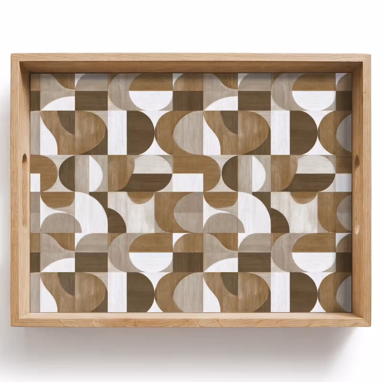 Tray - Abstract - Retro - Brown — 1