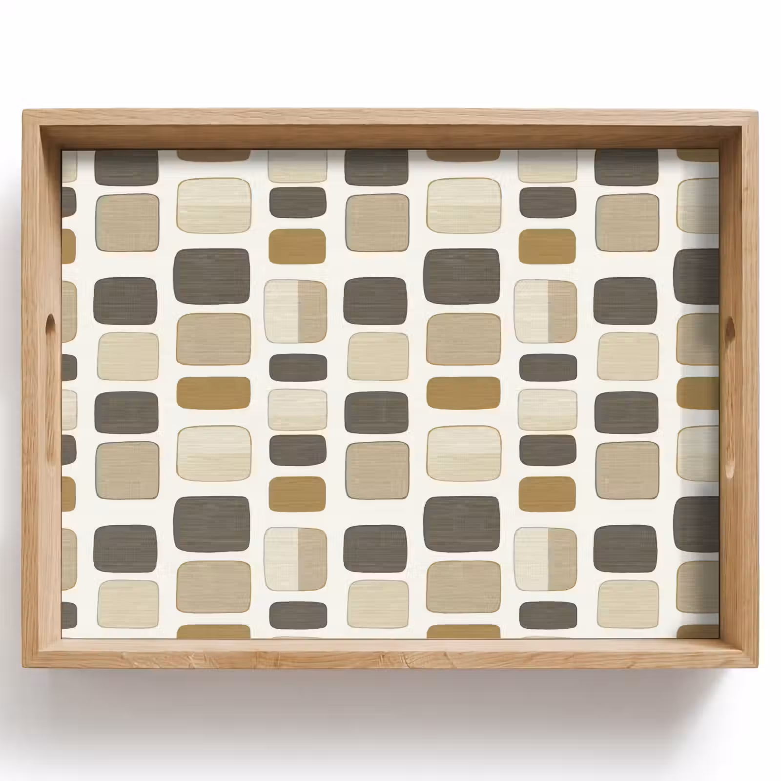 Tray - Blocks - Vintage - Gray — 1