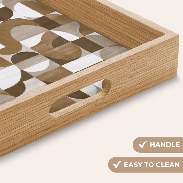 Tray - Abstract - Retro - Brown — 9