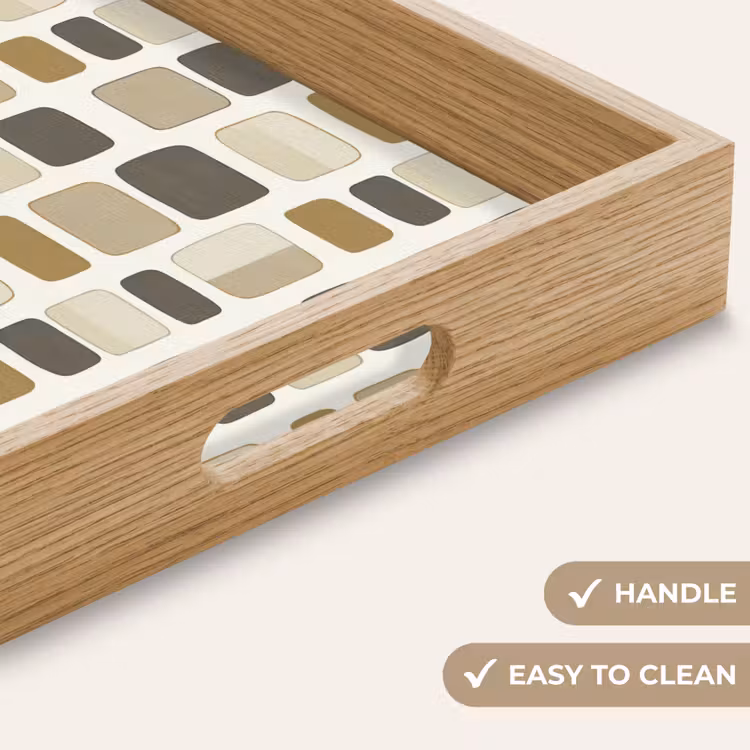 Tray - Blocks - Vintage - Gray — 9