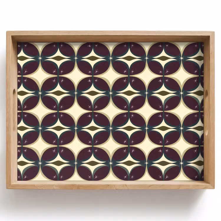 Tray - Circle - Retro - Colorful — 1
