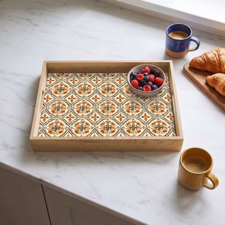 Tray - Elegant - Antique - Colorful — 3