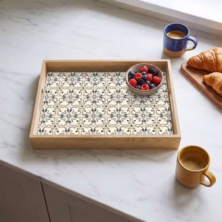 Tray - Floral - Pattern - Colorful — 3