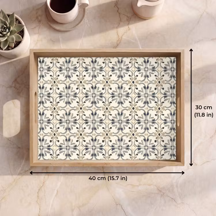 Tray - Floral - Pattern - Colorful — 7
