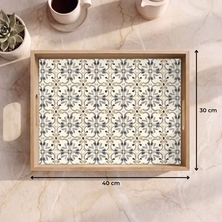 Tray - Floral - Pattern - Colorful — 8
