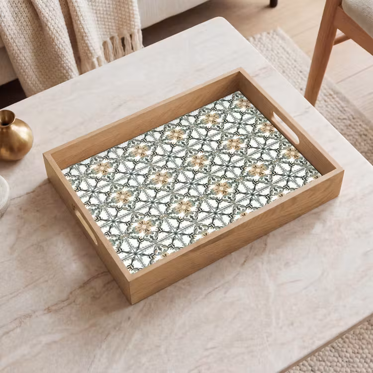 Tray - Floral - Weathered - Colorful — 2