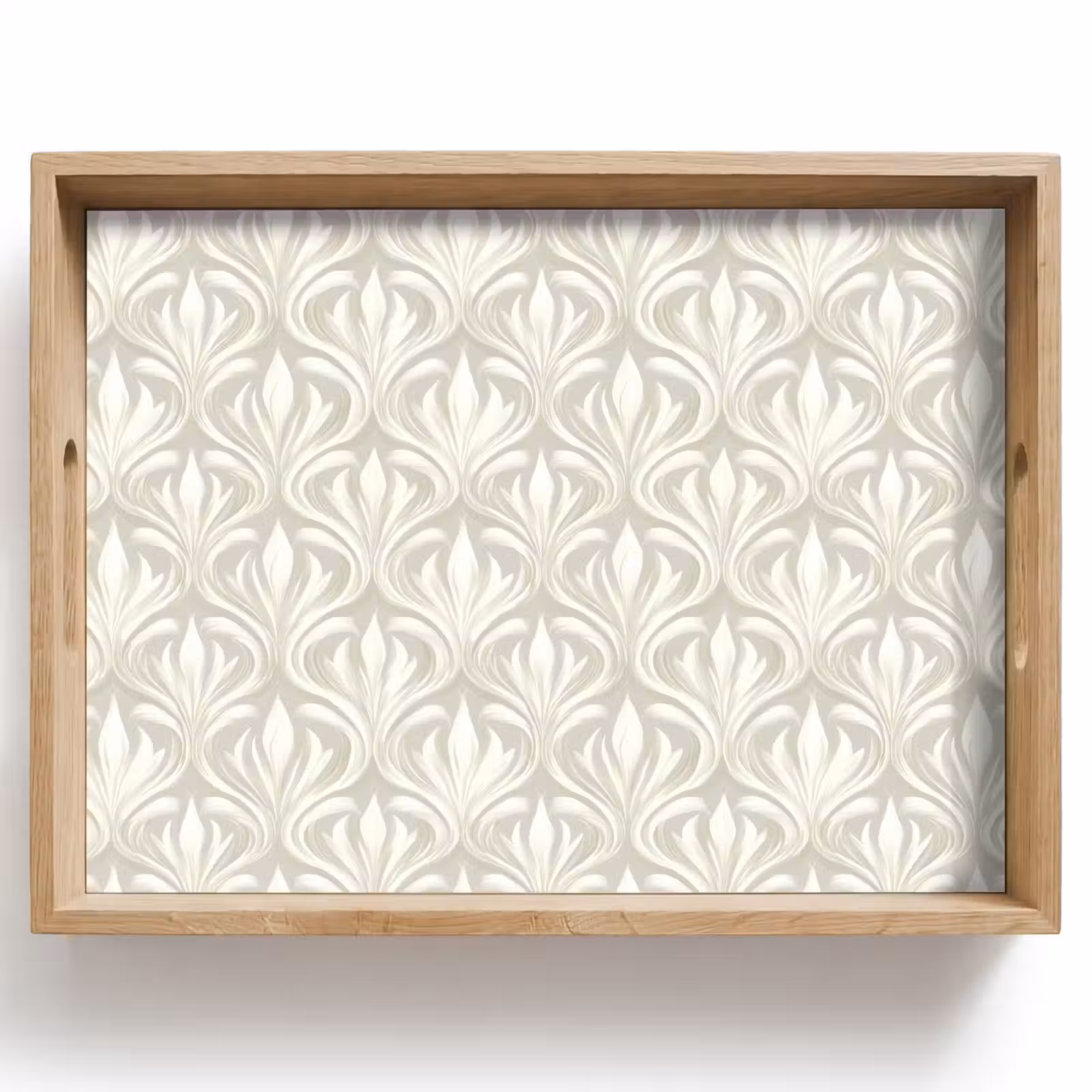 Tray - Baroque - Pattern - Beige — 1