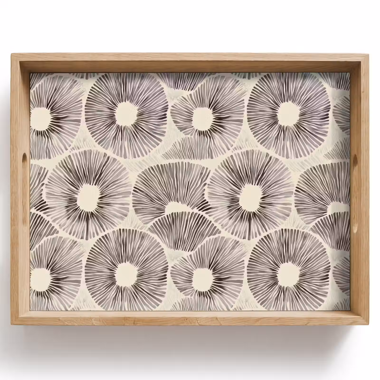 Tray - Circles - Pattern - Black — 1