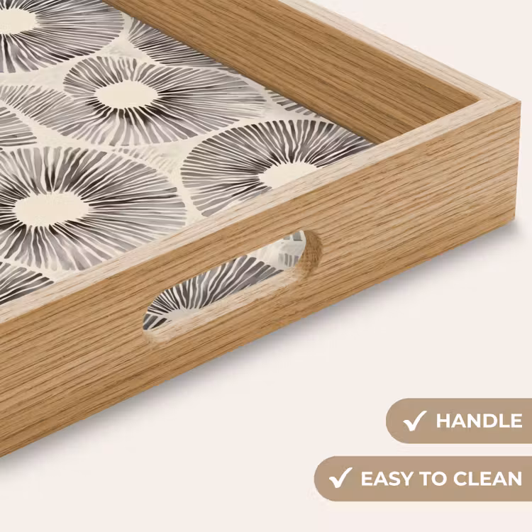 Tray - Circles - Pattern - Black — 9