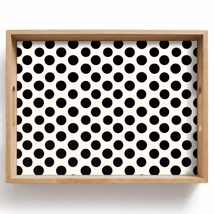 Tray - Classic - Dots - Black — 1