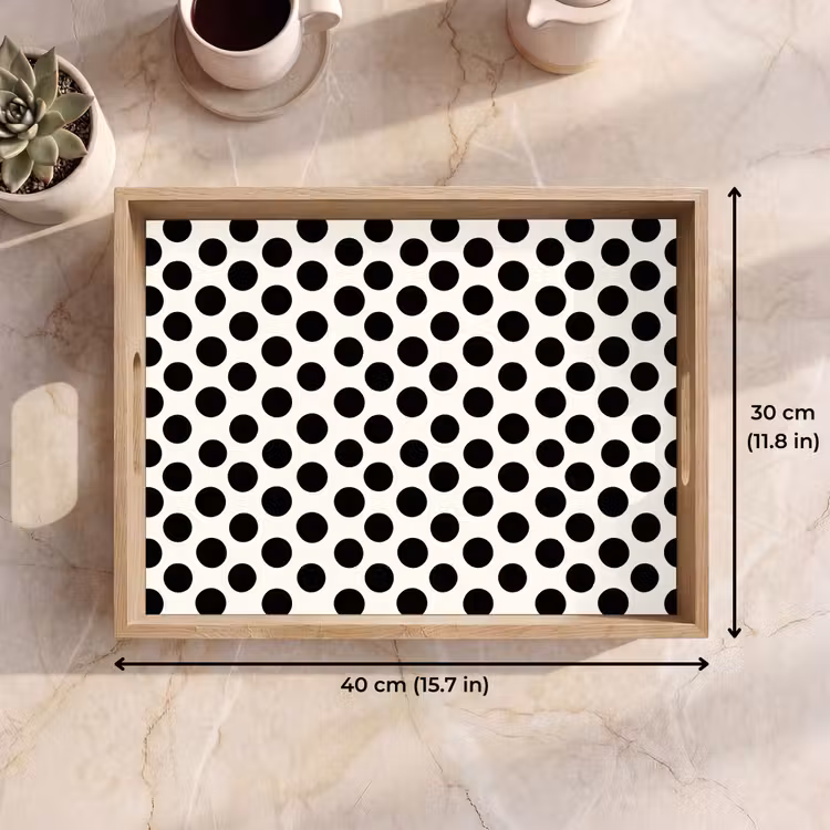 Tray - Classic - Dots - Black — 7