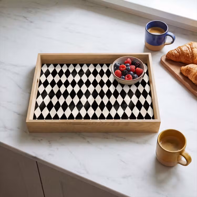 Tray - Classic - Pattern - Black — 3