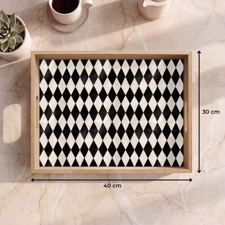 Tray - Classic - Pattern - Black — 8