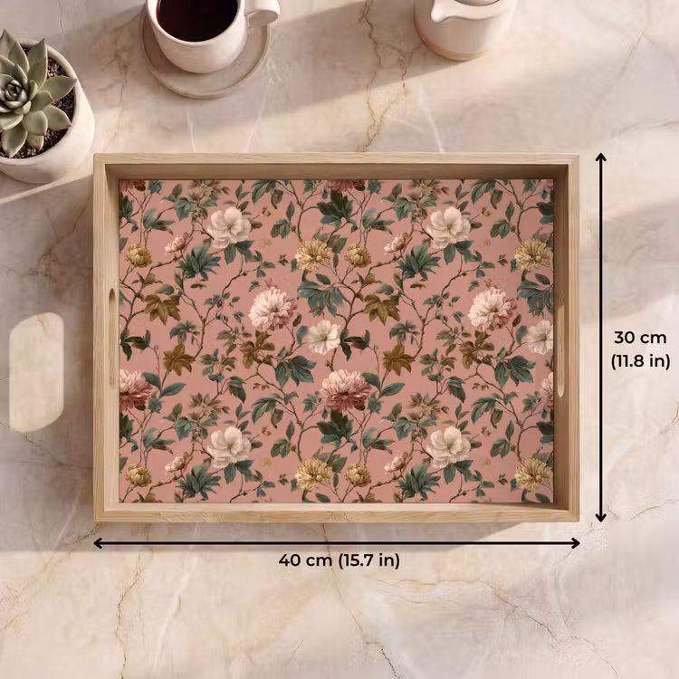 Tray - Flowers - Classic - Pink — 7