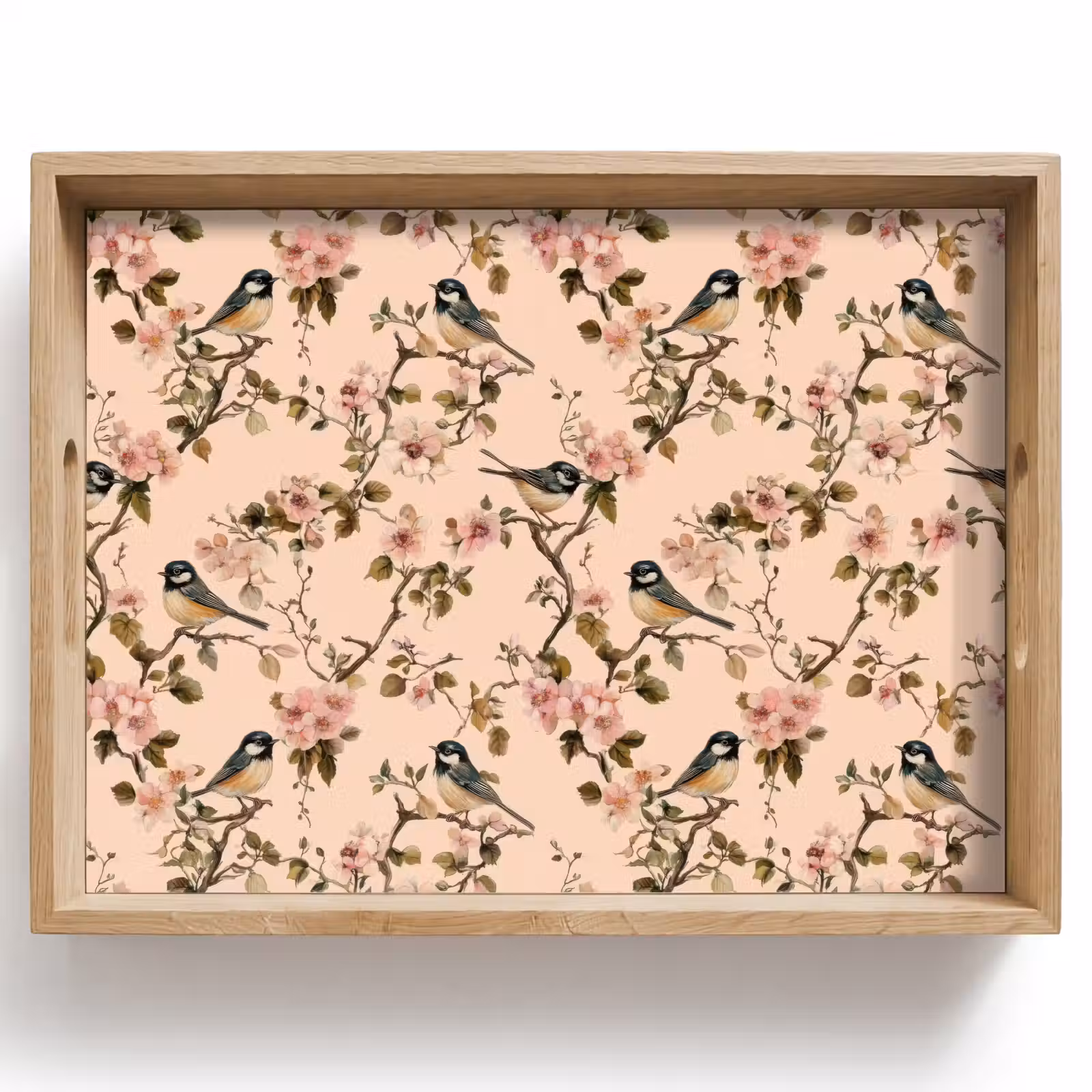 Tray - Blossom - Great Tit - Pink — 1
