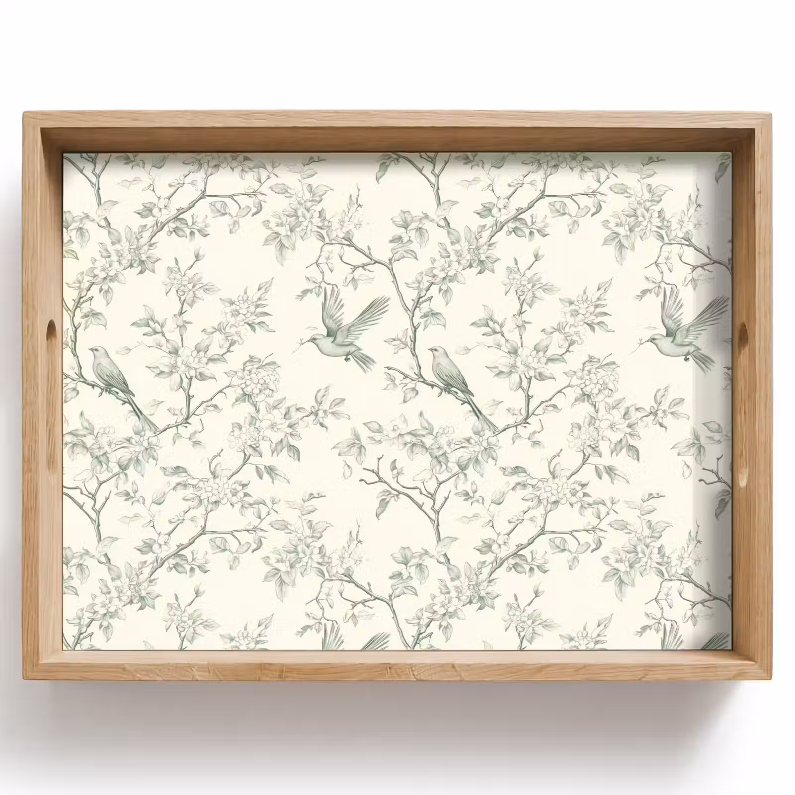 Tray - Classic - Birds - Green — 1