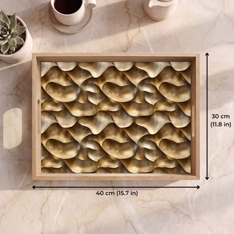Tray - Abstract - Antique - Gold — 7