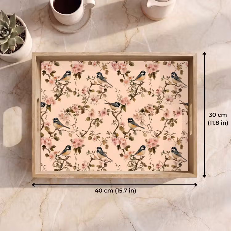 Tray - Blossom - Great Tit - Pink — 7