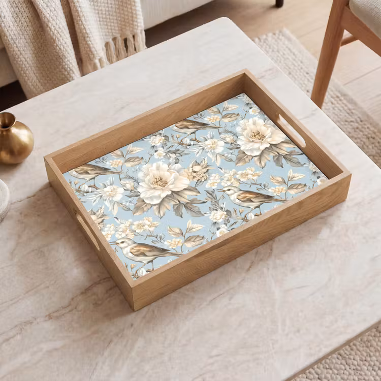 Tray - Botanical - Songbird - Blue — 2