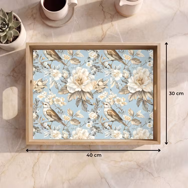 Tray - Botanical - Songbird - Blue — 8