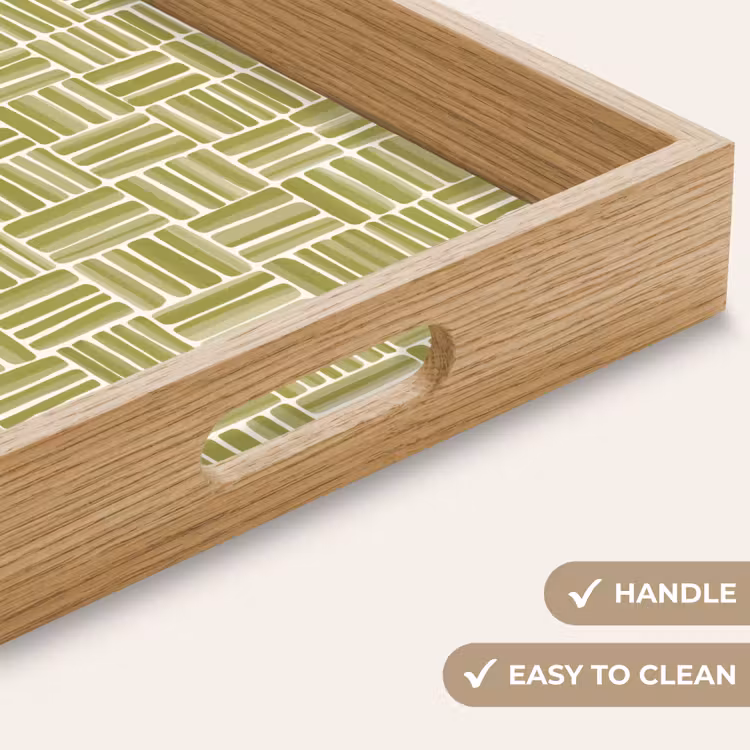 Tray - Braid - Pattern - Green — 9