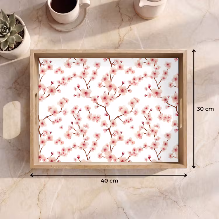 Tray - Cherry Blossom - Branches - Pink — 8