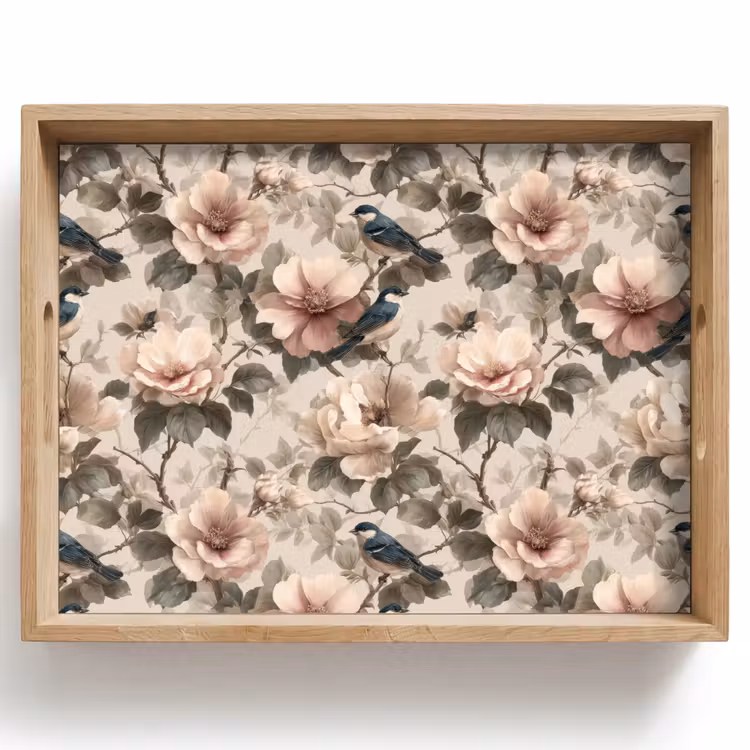 Tray - Classic - Birds - Colorful — 1