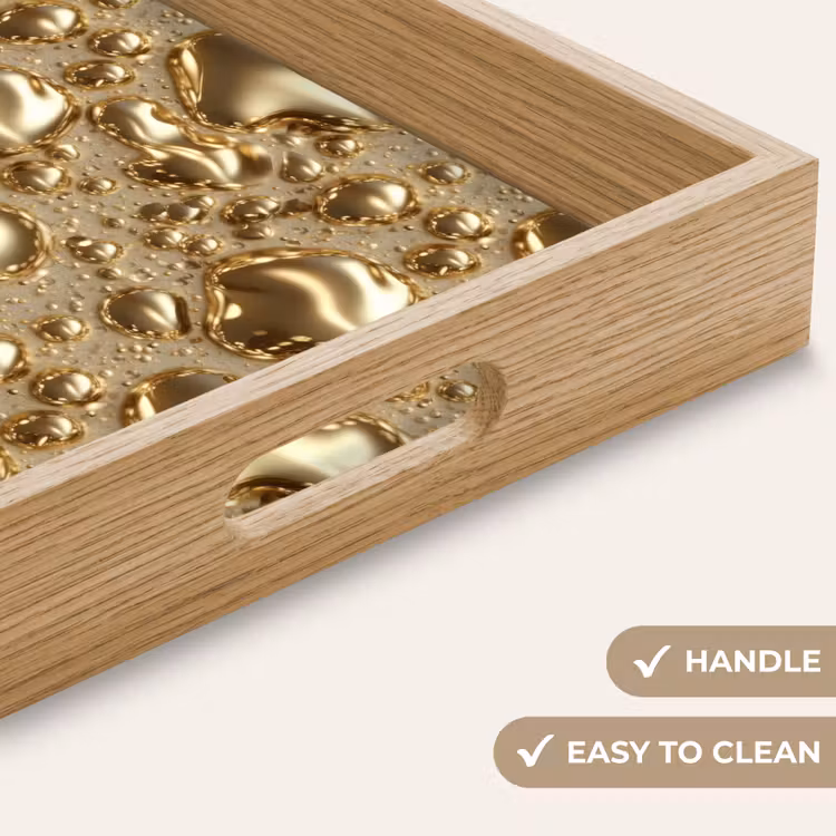 Tray - Droplets - Organic - Gold — 9