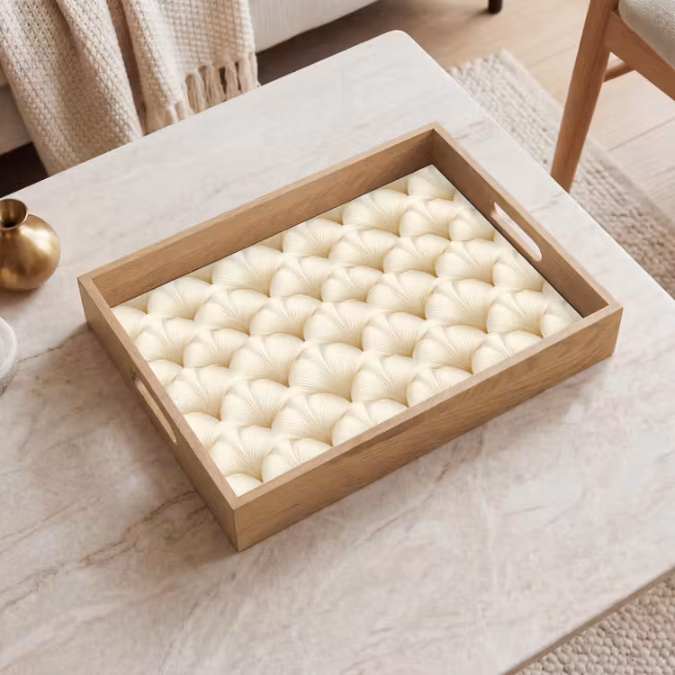Tray - Fan - Motif - Gold — 2