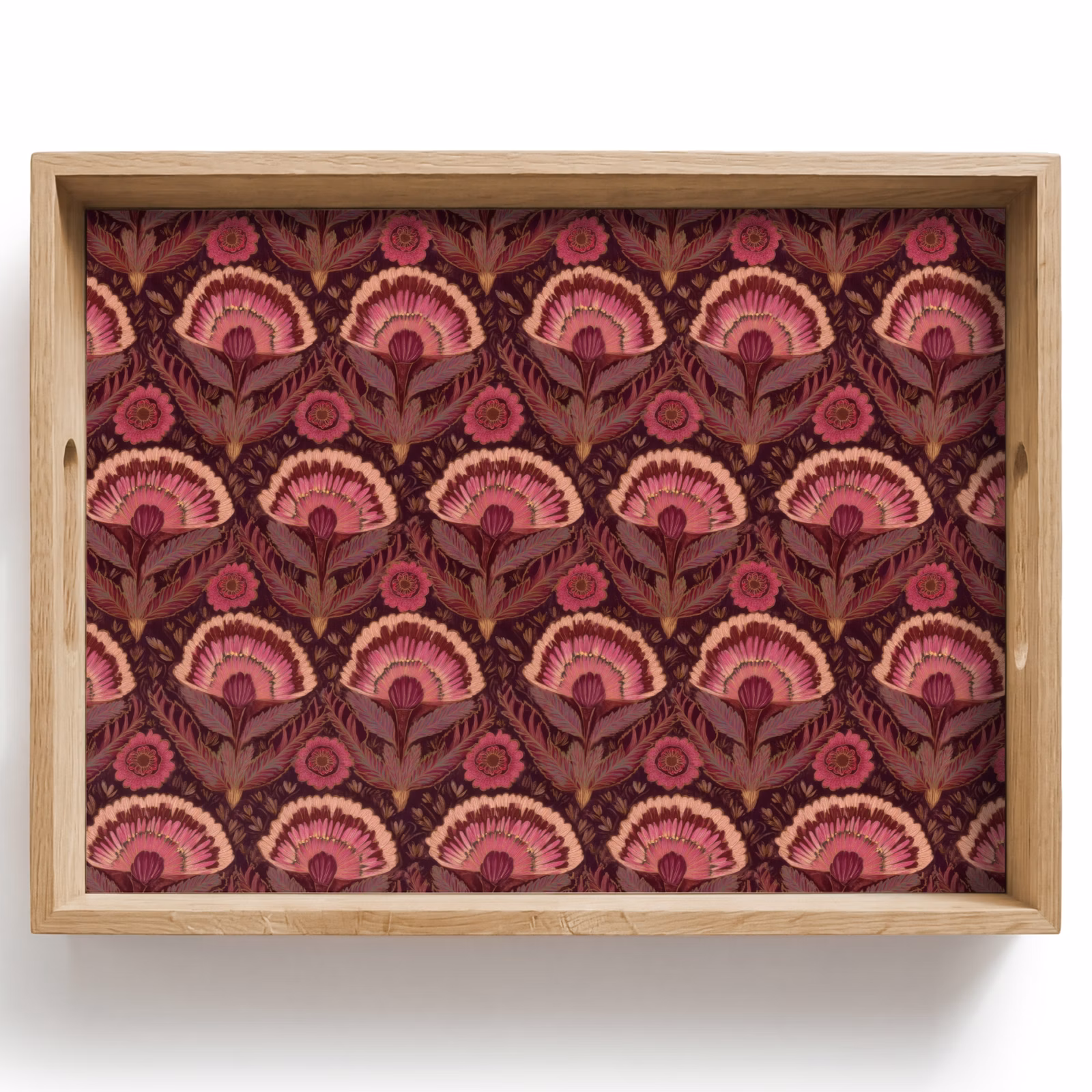 Tray - Antiques - Flowers - Colorful — 1