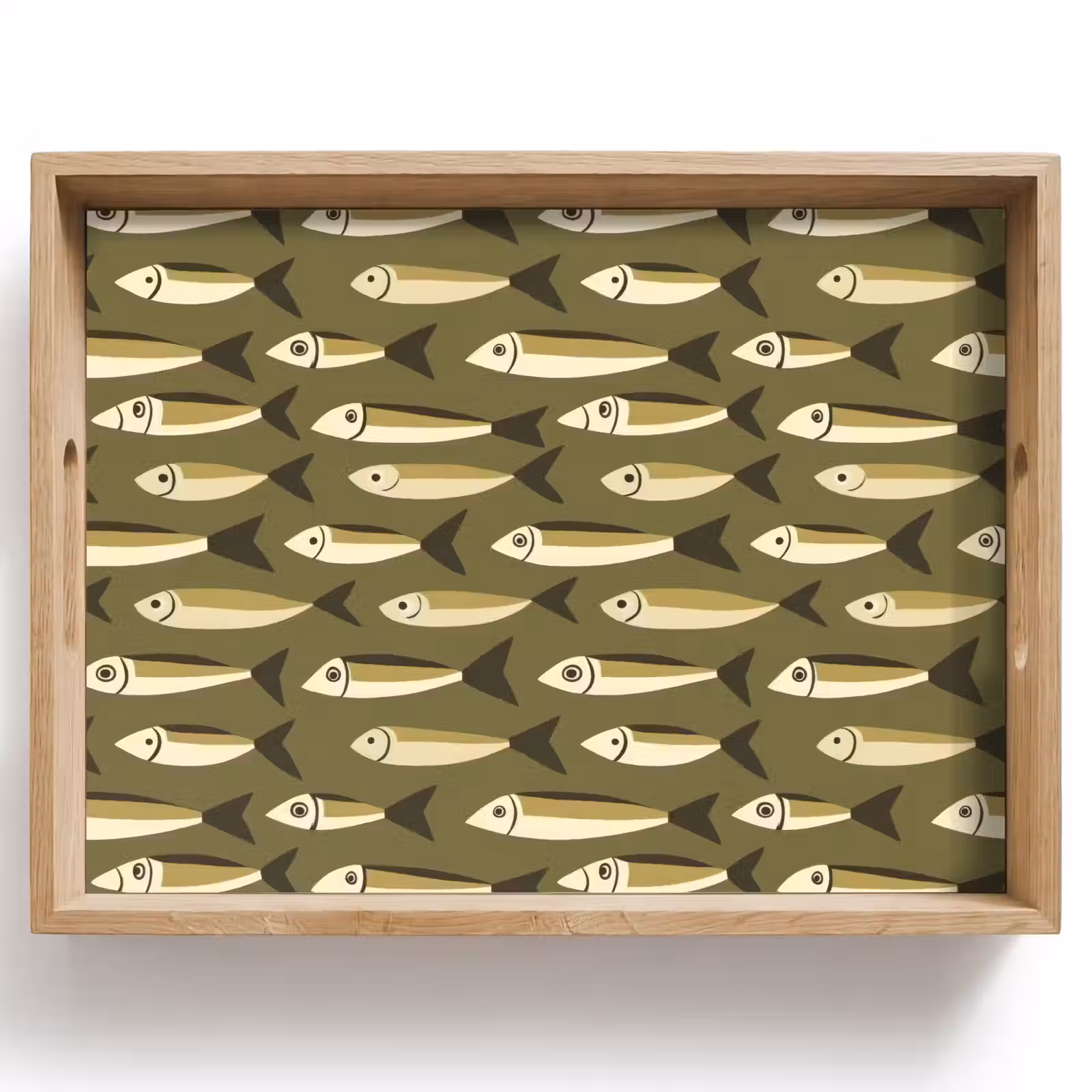 Tray - Fish - Pattern - Green — 1