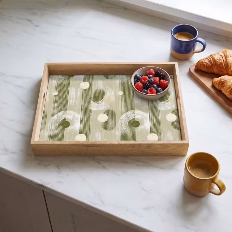 Tray - Artistic - Modern - Green — 3
