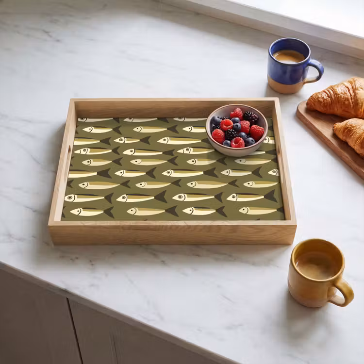 Tray - Fish - Pattern - Green — 3