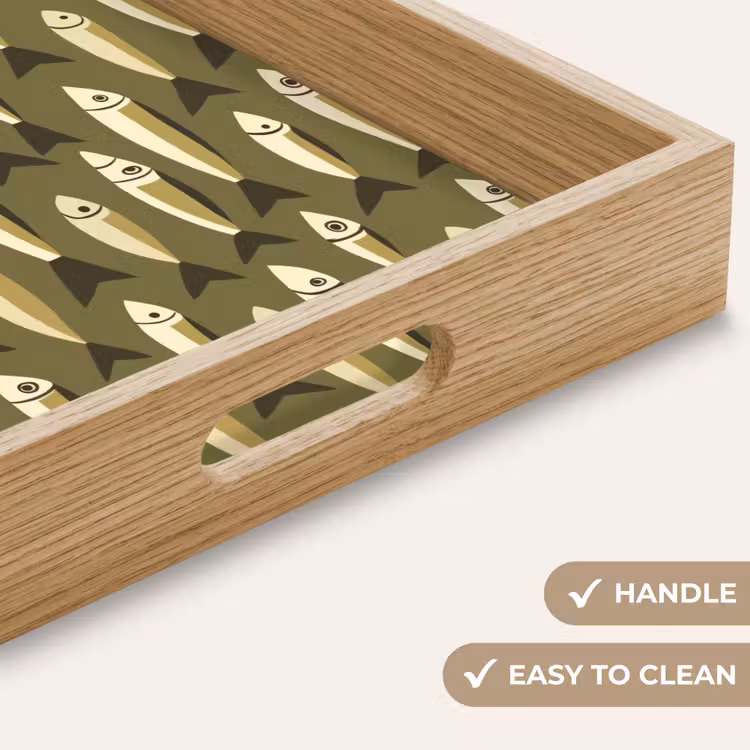 Tray - Fish - Pattern - Green — 9