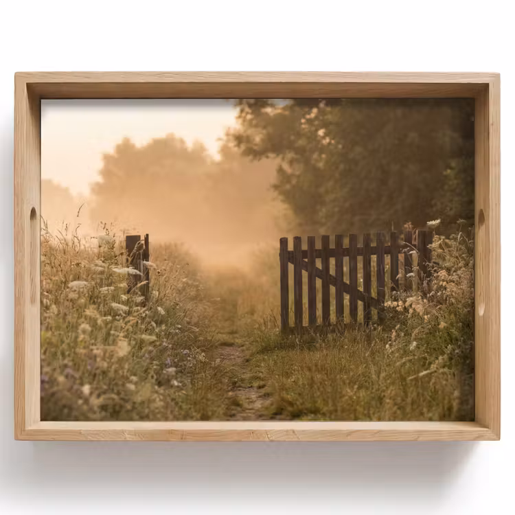 Tray - Fence - Nature - Fog - Field — 1