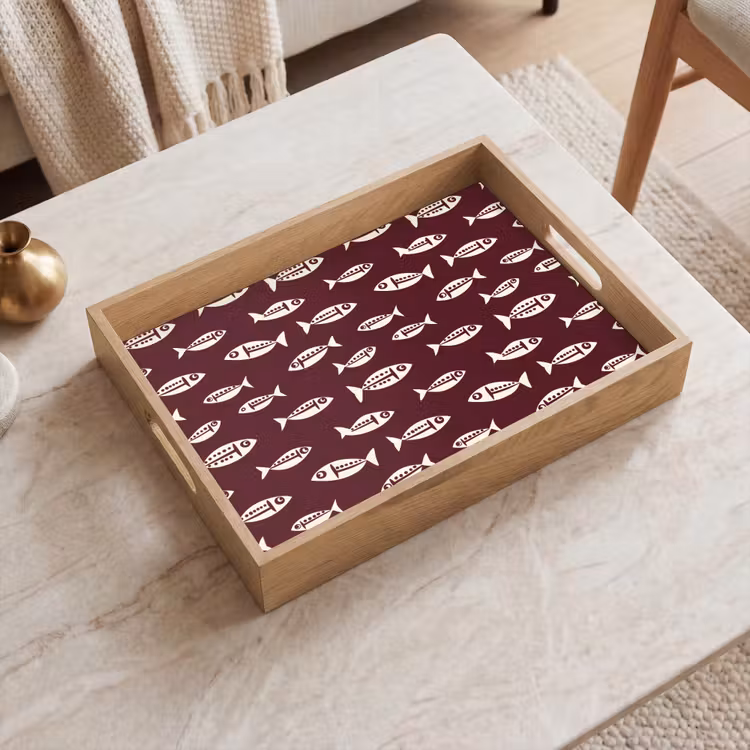 Tray - Fish - Graphic - Pattern - Dark — 2