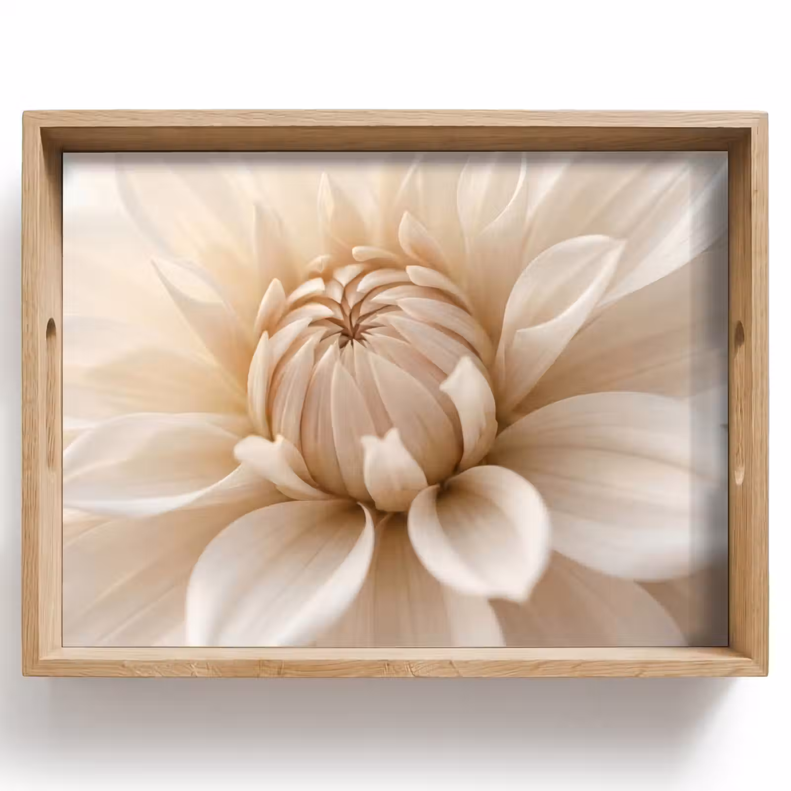 Tray - Flower - Dahlia - White — 1