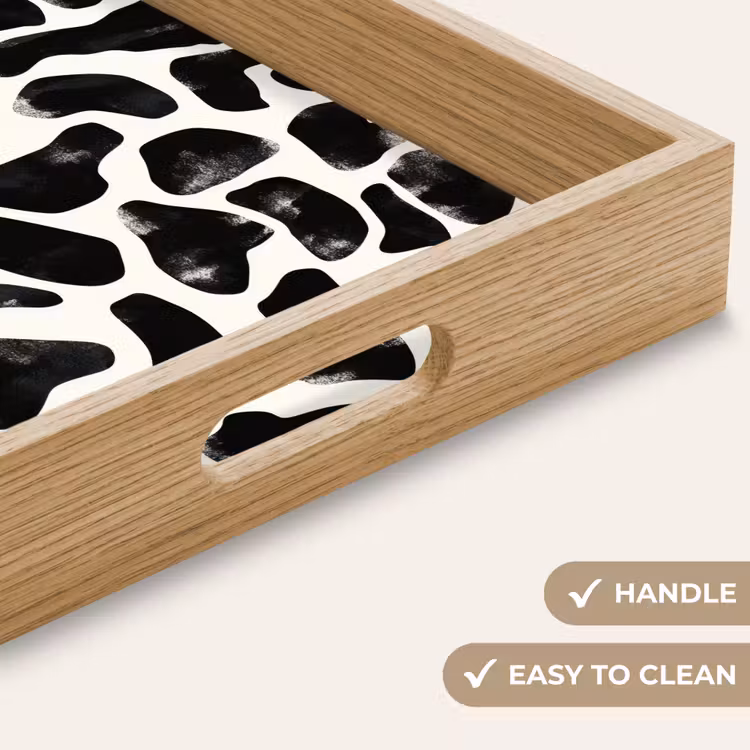 Tray - Animal pattern - Spots - Black - White — 9