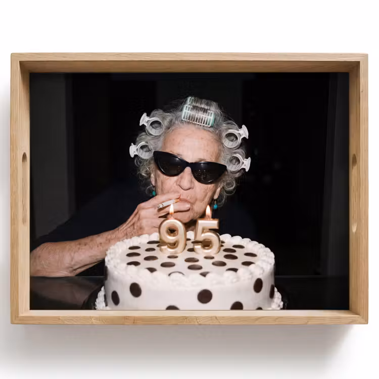 Tray - Birthday - Curly pin - Grandma — 1