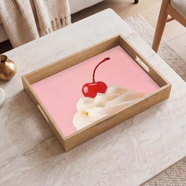 Tray - Cherry - Whipped Cream - Pink — 2