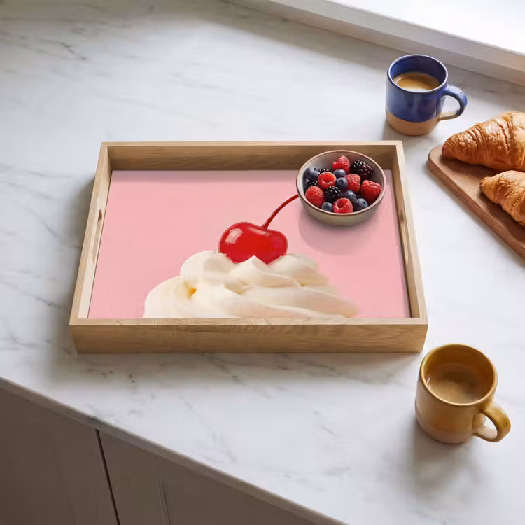 Tray - Cherry - Whipped Cream - Pink — 3