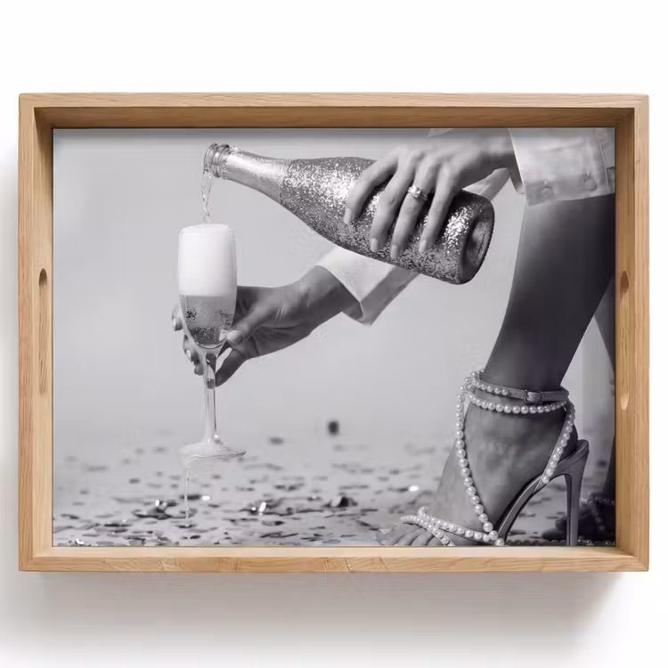 Tray - Festive - Champagne - Discoball — 1