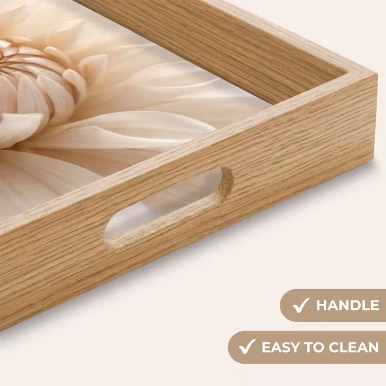 Tray - Flower - Dahlia - White — 9