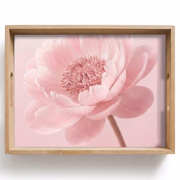 Tray - Flower - Peony - Pink — 1