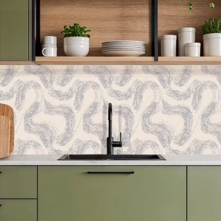 Kitchen splashback - Lines - Pattern - Beige - Minimalist — 8