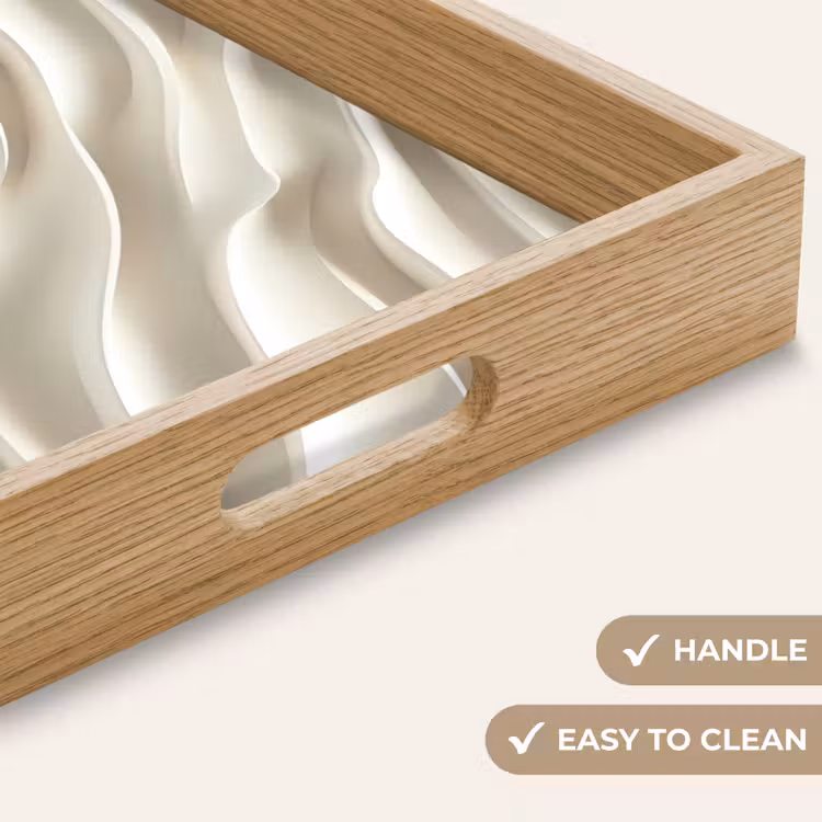 Tray - Diagonal - Waves - Cream — 9